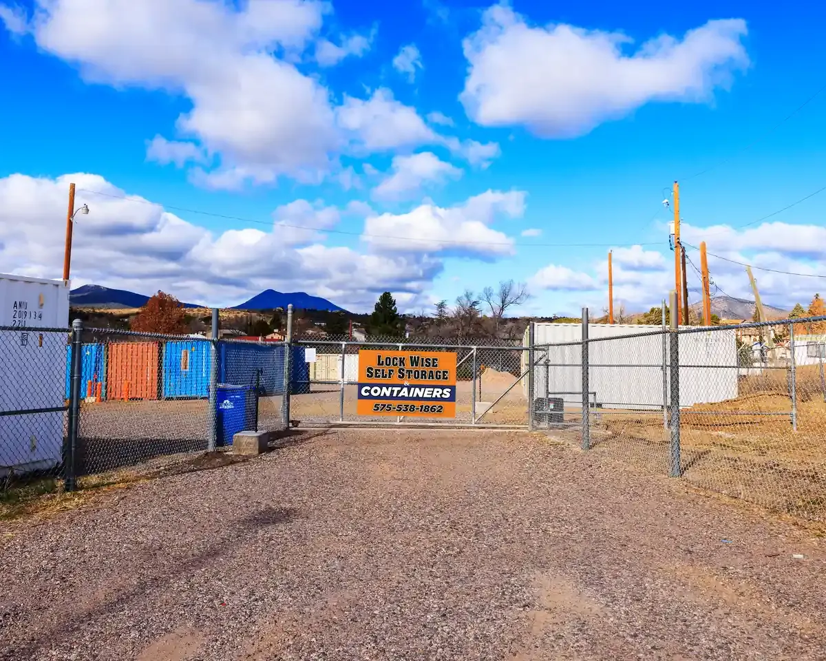 Front Gate of Silver City Lock Wise Outdoor Storage Units